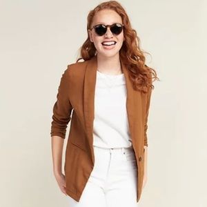 Old Navy Linen Blazer Burnt Orange
